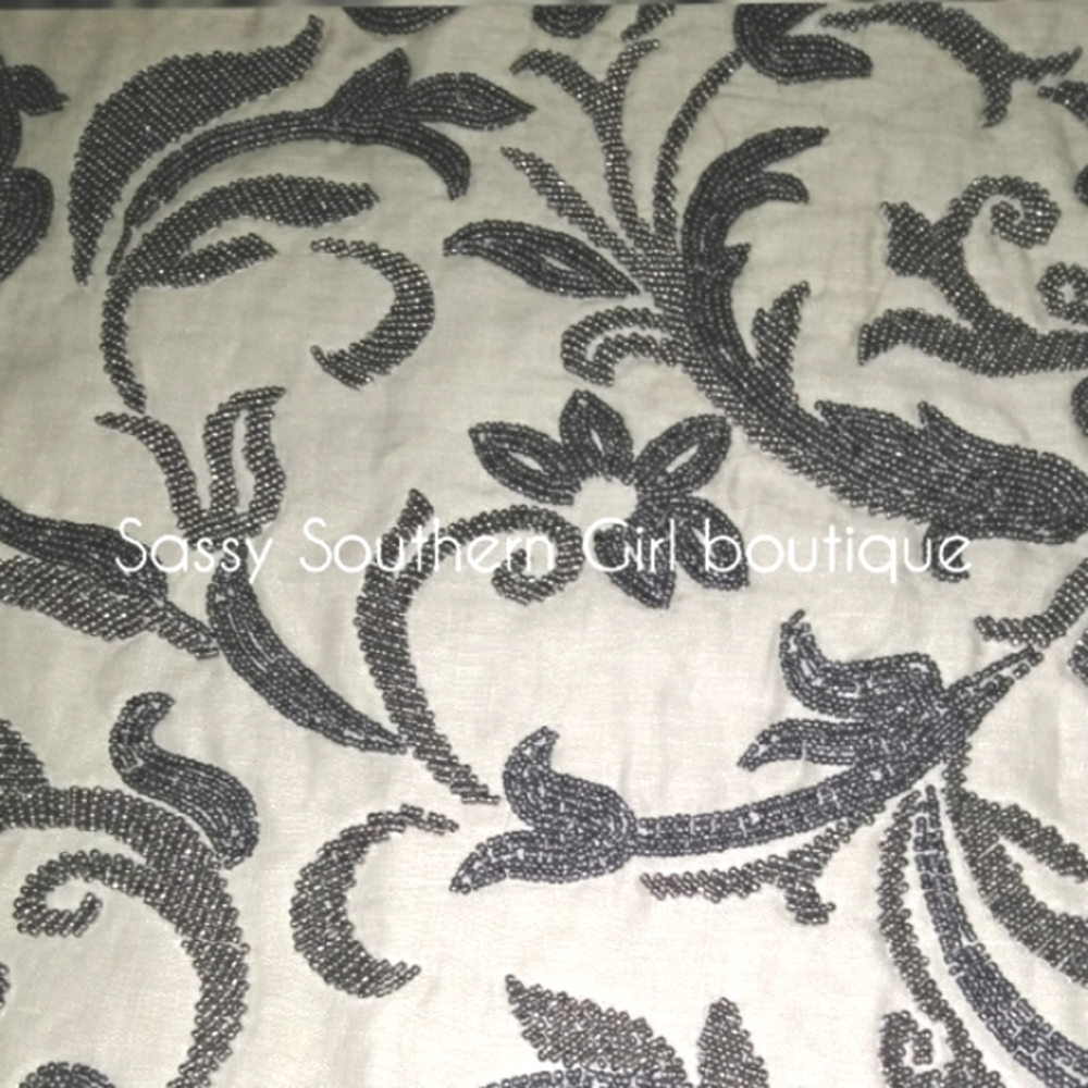 🆕⭐ The Company Store linen beaded pillow cover